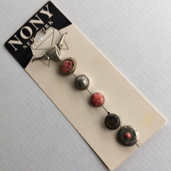 Nony New York Jewelry - NONY NEW YORK BUTTON COVERS ORIGINAL STORAGE CARD